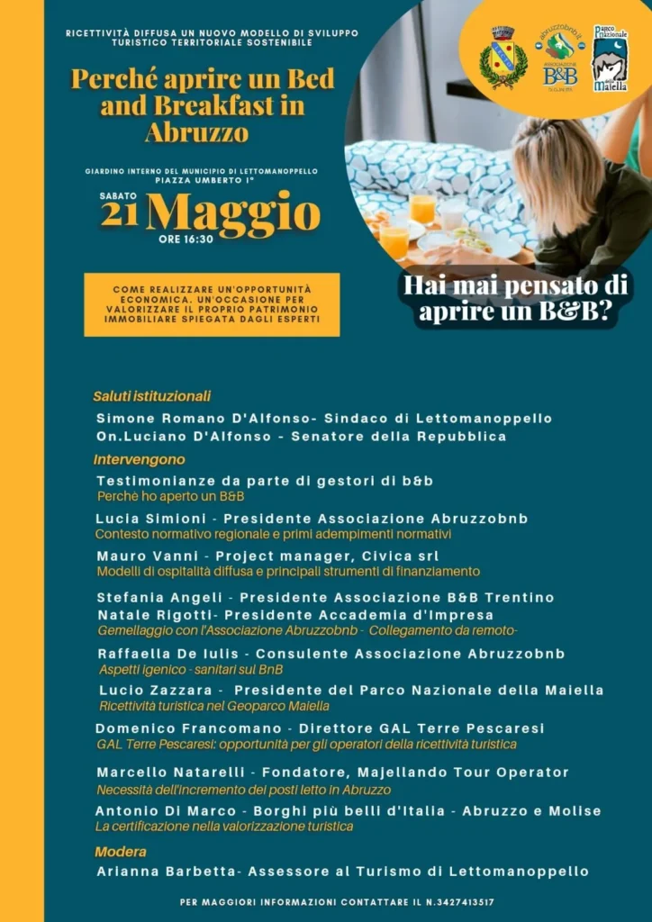 Perchè aprire un Bed & Breakfast in Abruzzo